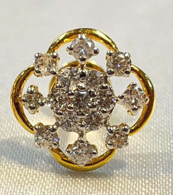 Diamond Clover Earrings Suvera Jewelery
