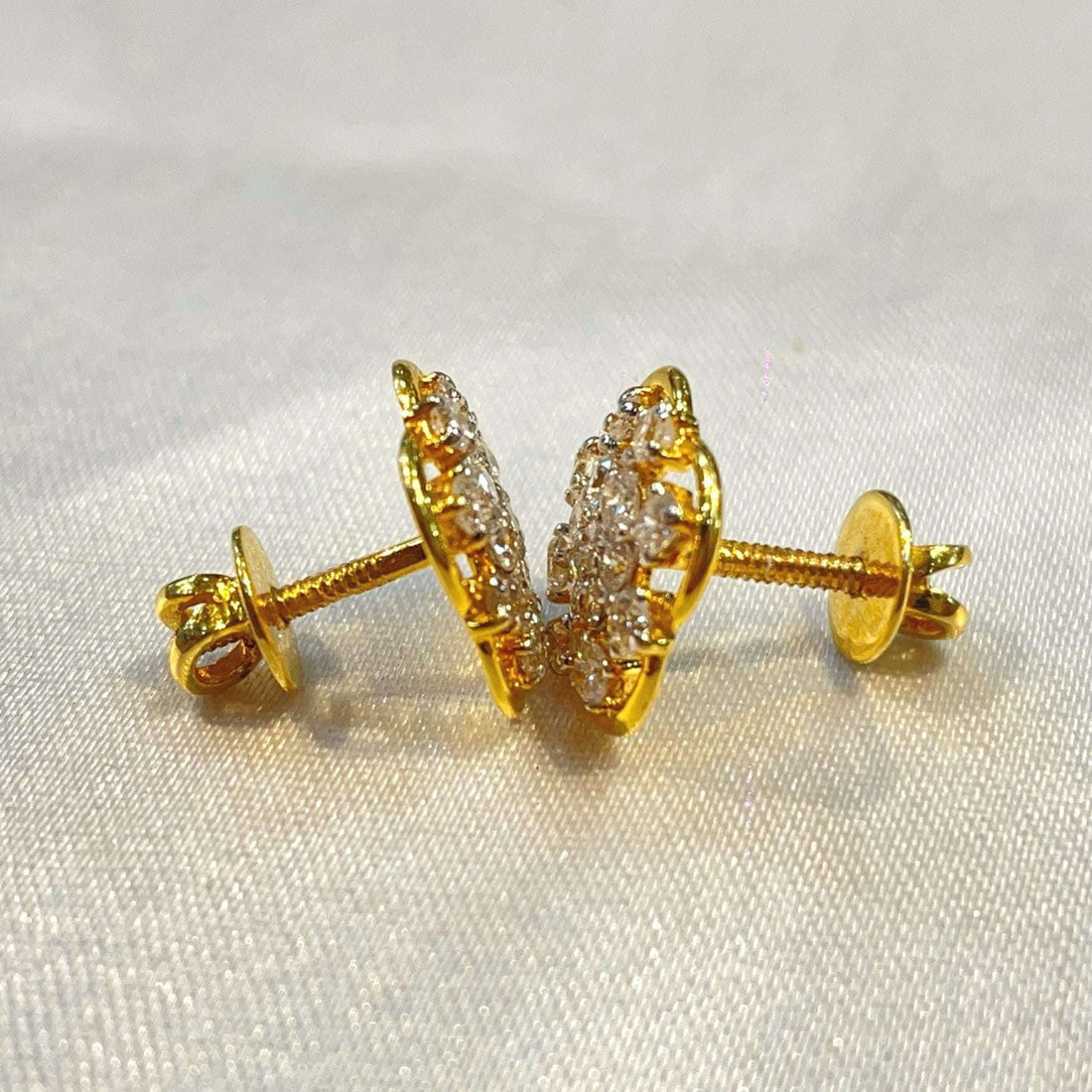 Diamond Clover Earrings Suvera Jewelery