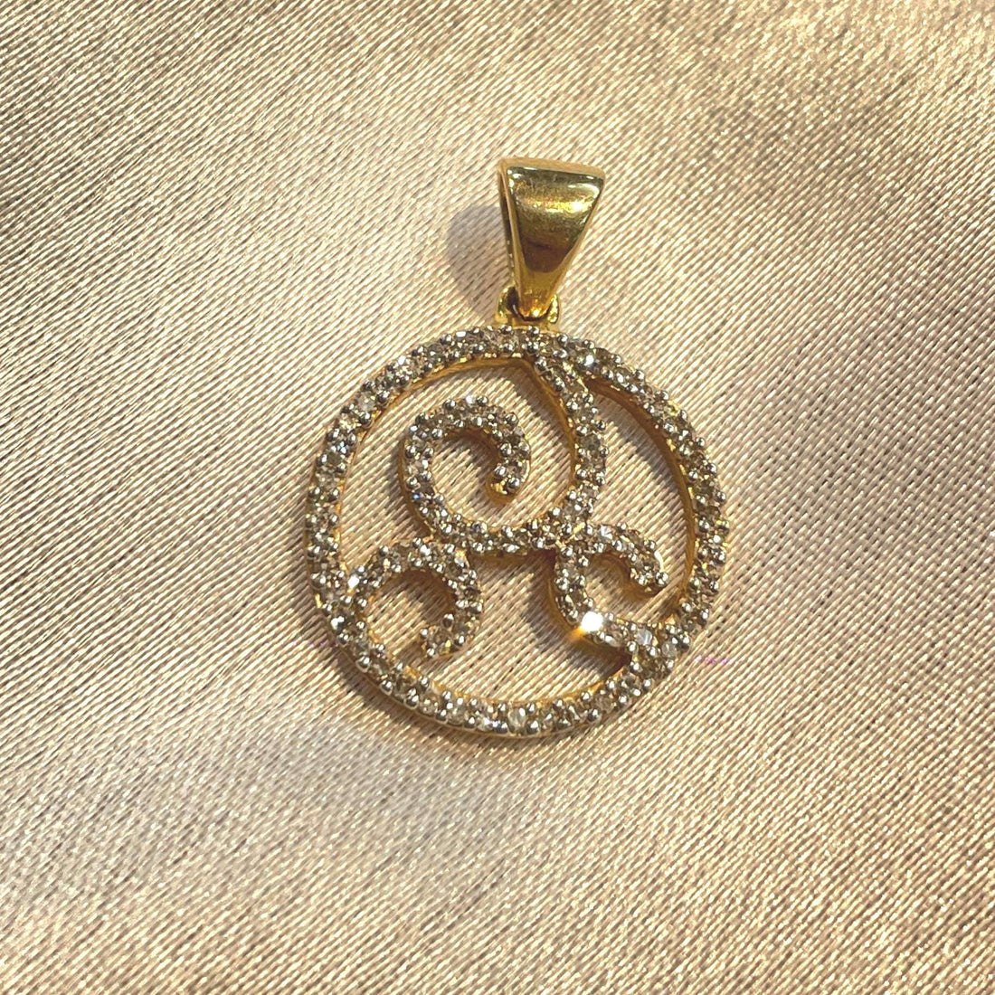 Gold Swirl Medallion Pendant Suvera Jewelery
