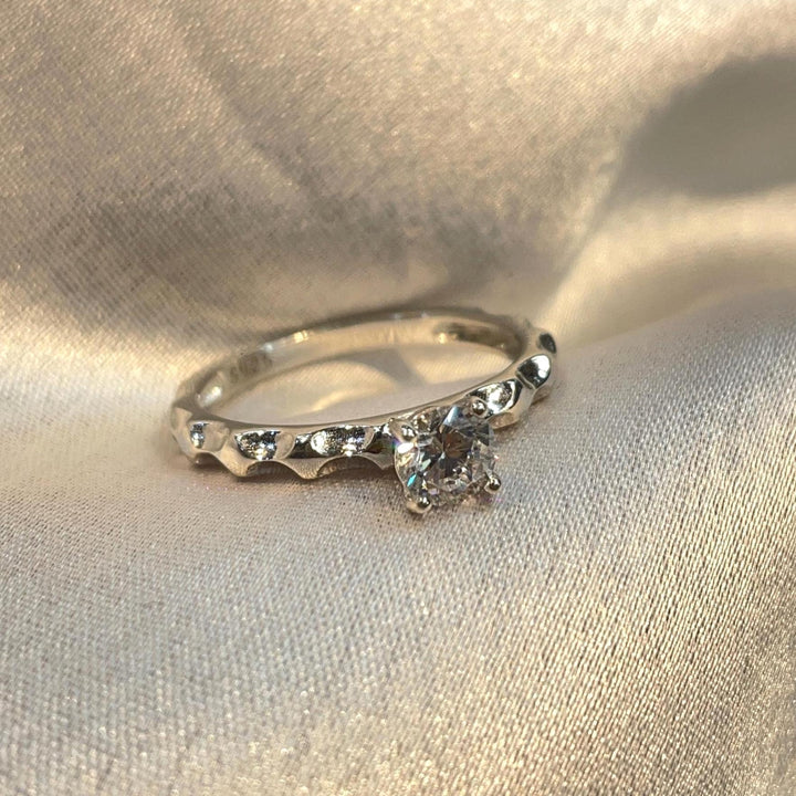 Minimalist Sterling Silver Solitaire Ring Suvera Jewelery