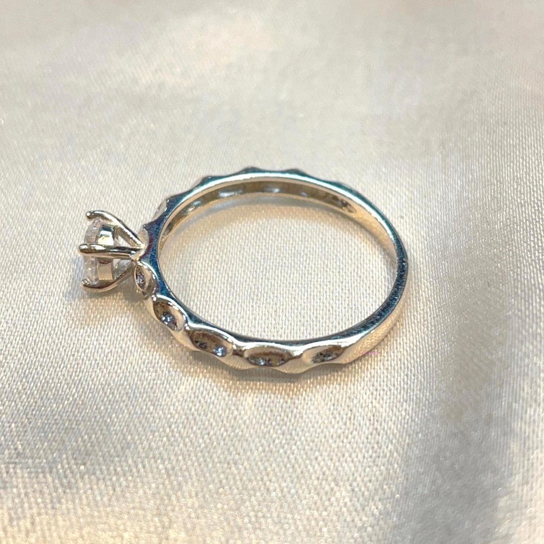 Minimalist Sterling Silver Solitaire Ring Suvera Jewelery