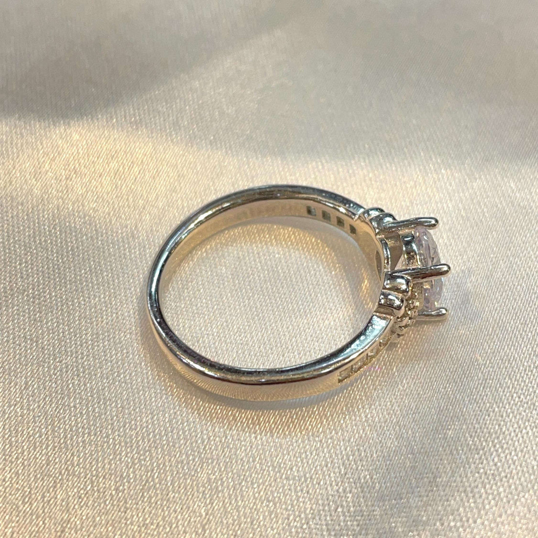 Classic Halo-Style Sparkling Promise Ring for Women Suvera Jewelery