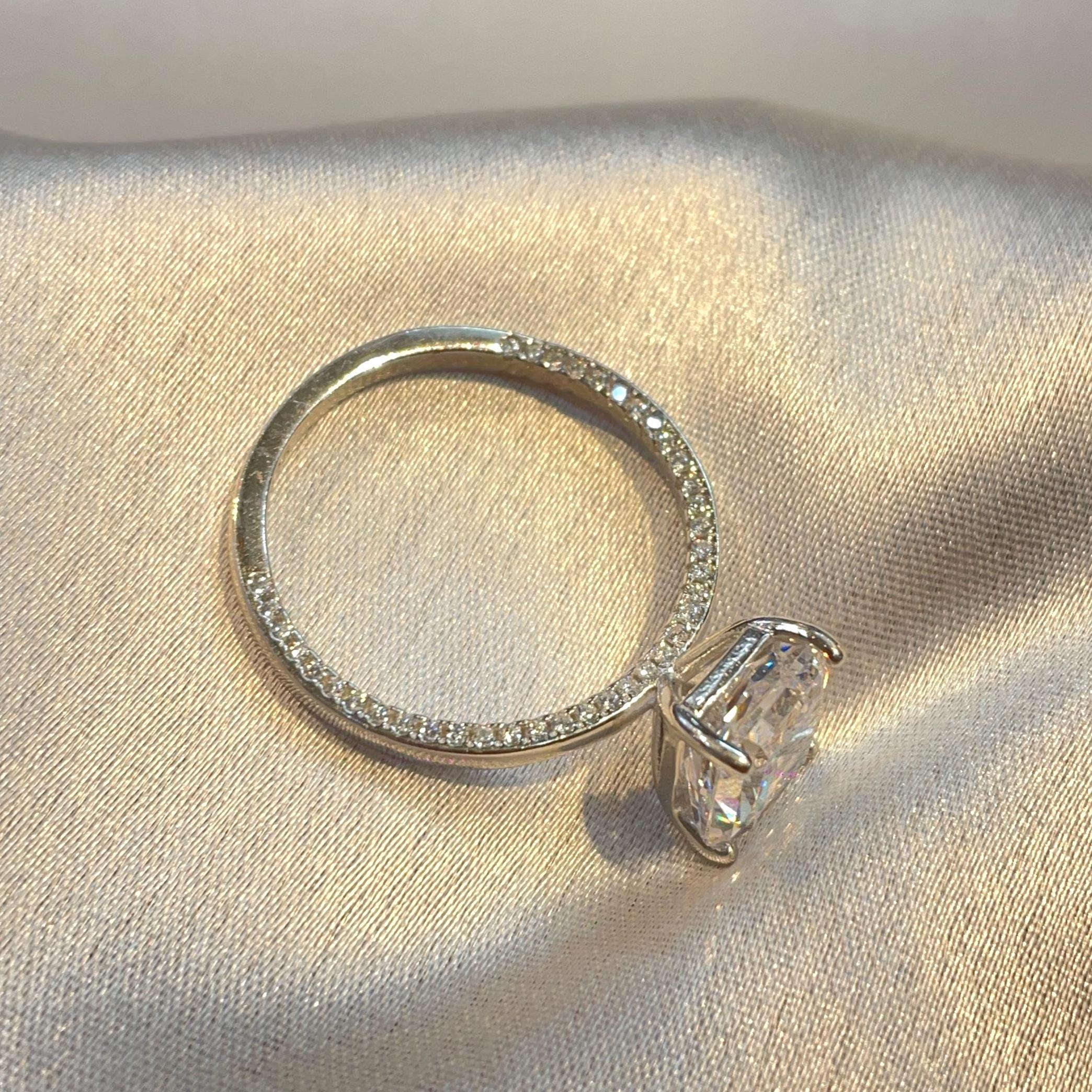 Radiant Cut Modern Engagement Ring for Women Suvera Jewelery