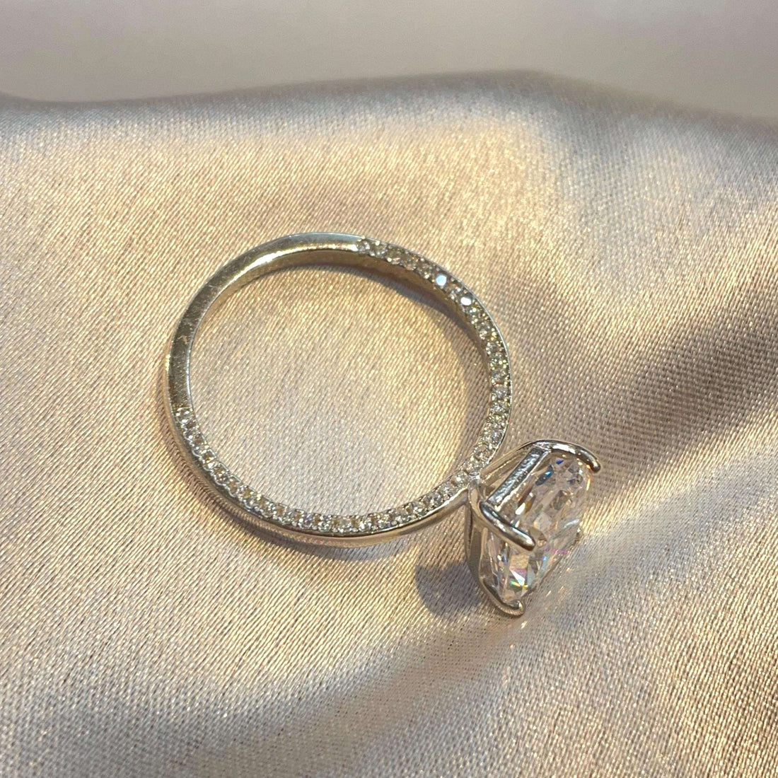 Radiant Cut Modern Engagement Ring for Women Suvera Jewelery