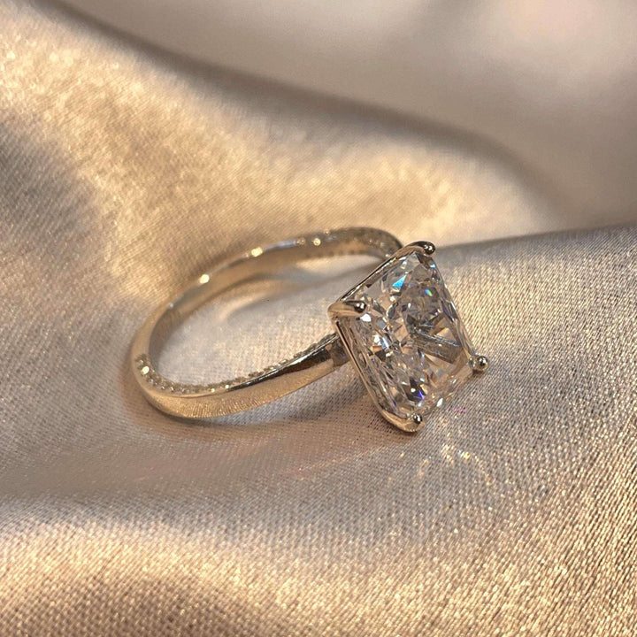 Radiant Cut Modern Engagement Ring for Women Suvera Jewelery