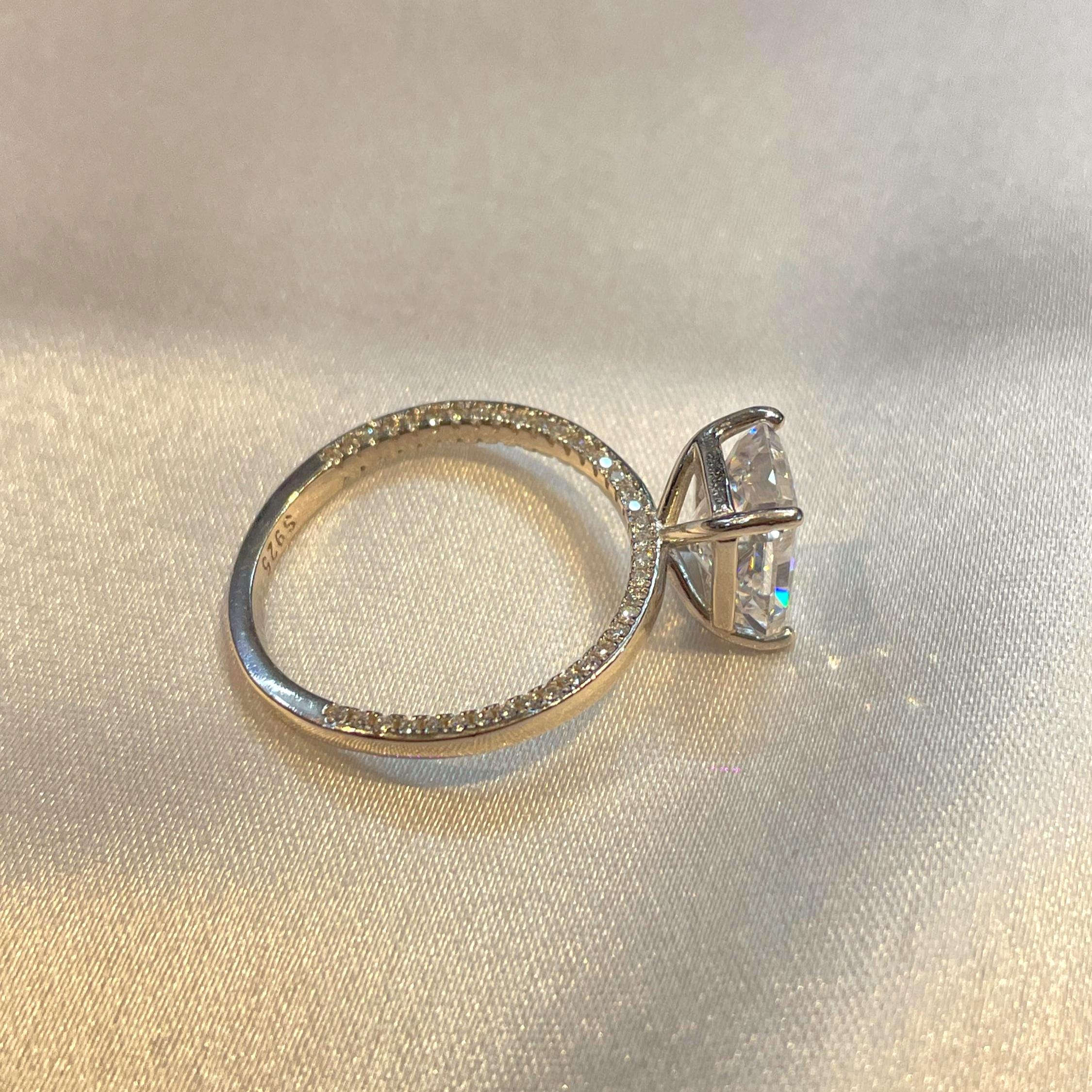 Radiant Cut Modern Engagement Ring for Women Suvera Jewelery