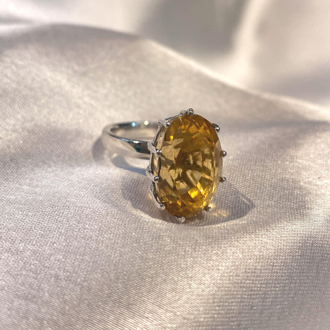 Natural Citrine Cocktail Ring for Women Suvera Jewelery birthday_gift birthstone_ring citrine_jewelry citrine_ring gemstone_ring gift_for_women Handmade_Ring natural_citrine_ring november_birthstone simple_ring Statement_Ring