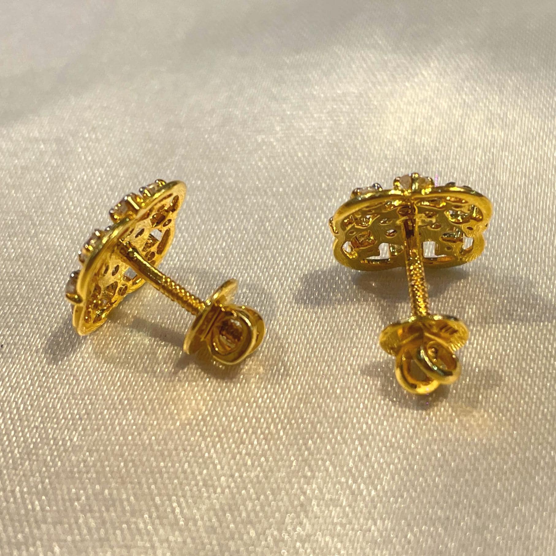 Diamond Clover Earrings Suvera Jewelery
