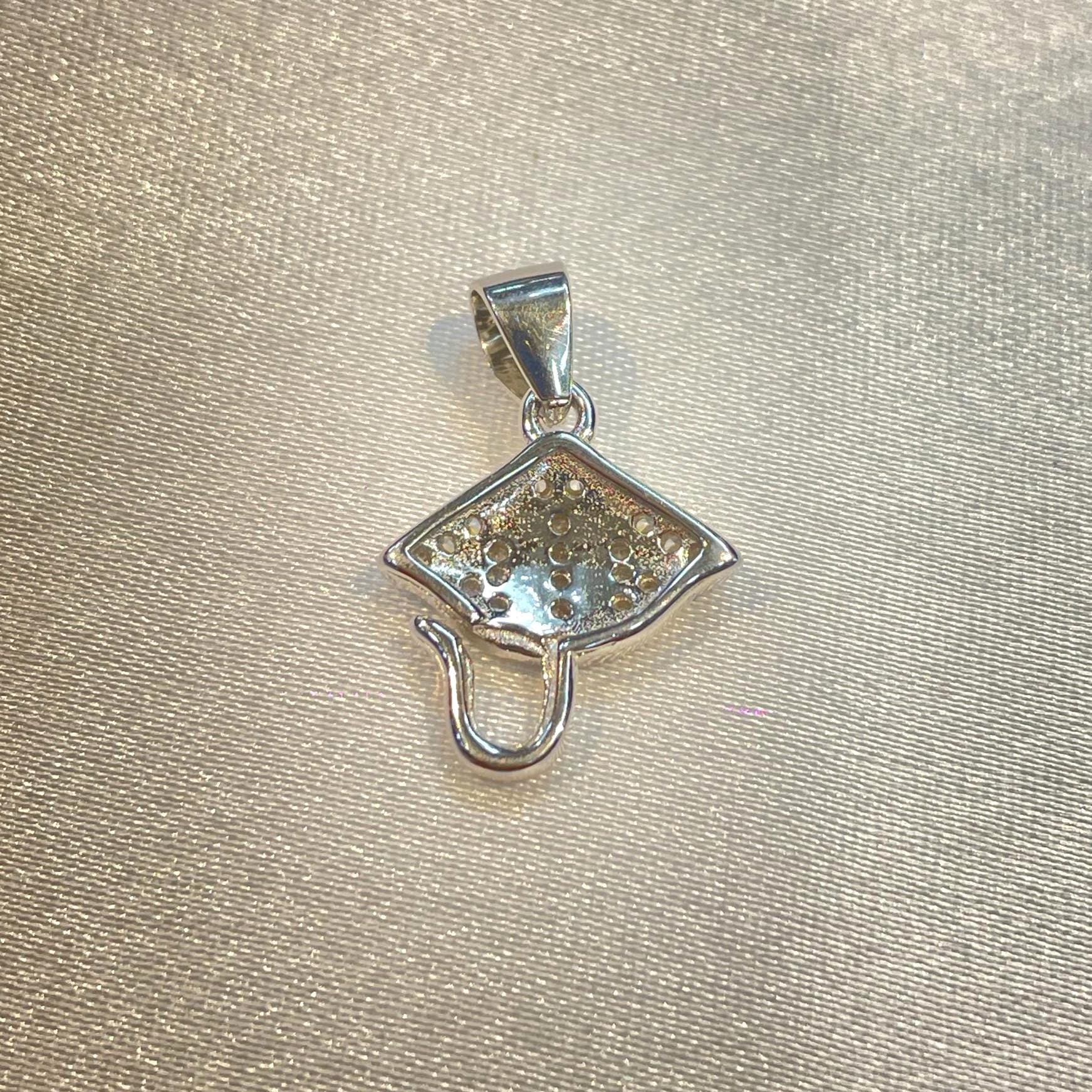 Elegant Sterling Silver Umbrella Pendant with Sparkling Cz Inlay Suvera Jewelery birthday_gift charm_necklace custom_necklace dainty_necklace delicate_necklace diamond_necklace everyday_necklace gift_for_her minimalist_necklace silver_jewelry