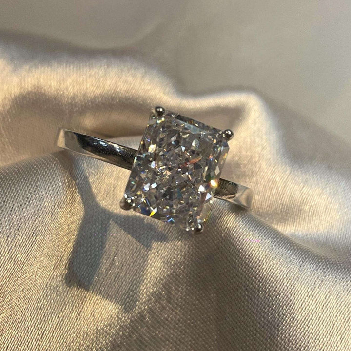 Radiant Cut Modern Engagement Ring for Women Suvera Jewelery