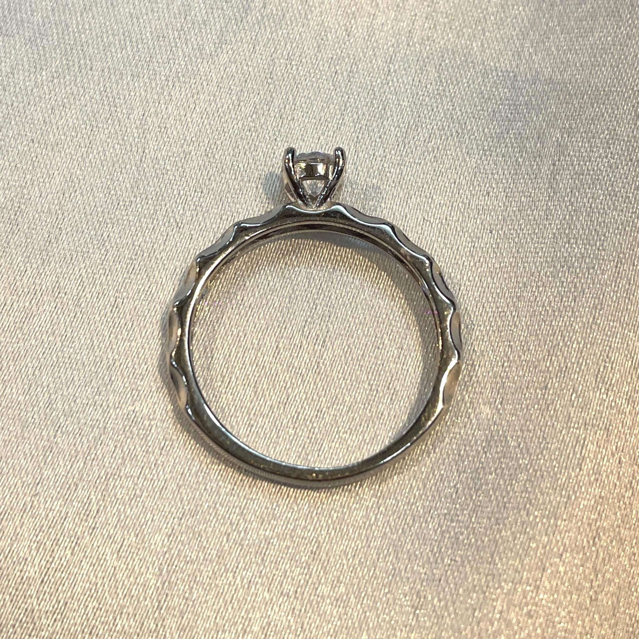 Minimalist Sterling Silver Solitaire Ring Suvera Jewelery