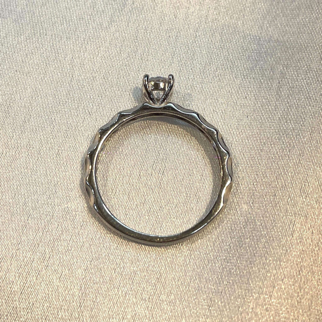 Minimalist Sterling Silver Solitaire Ring Suvera Jewelery