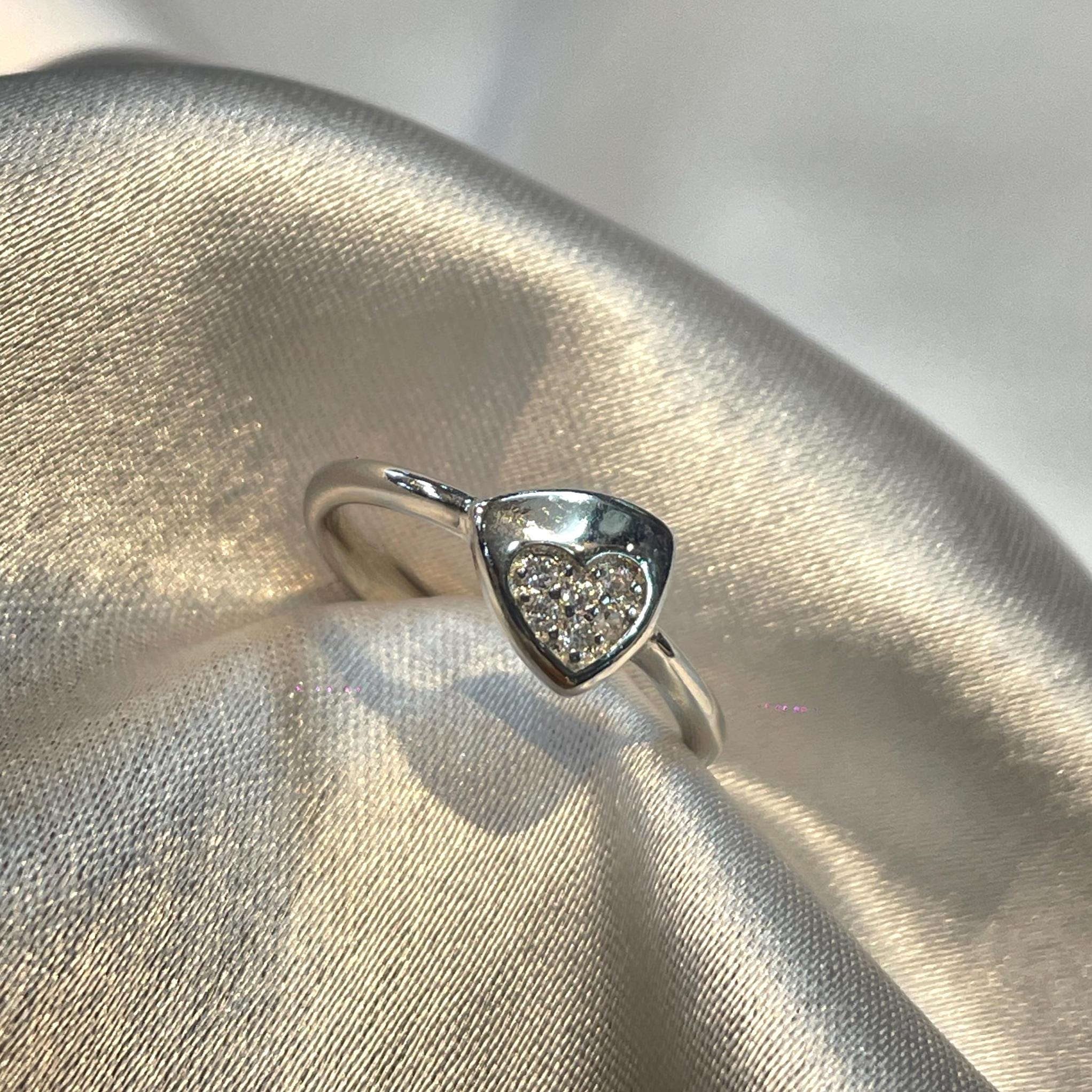 Sweet 16 Birthday Gift-Sterling Silver Heart Ring Suvera Jewelery