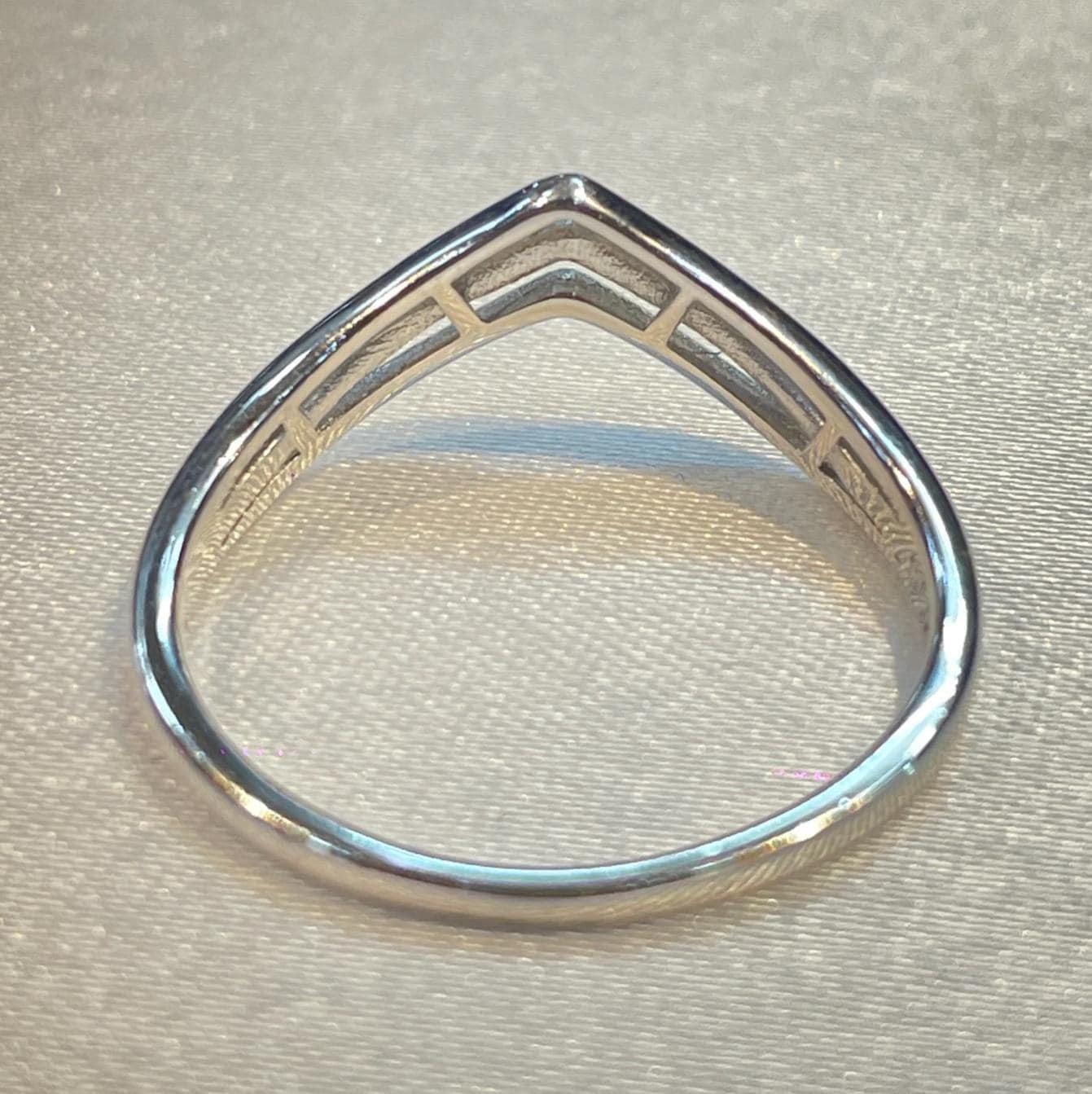 Tri-Chevron Stackable Ring  for Her Suvera Jewelery 925_Silver_Ring Christmas_Gift Cocktail_Ring Diamond_Ring Engagement_Ring Gift_for_Her Handmade_Ring Personalized_Gift Promise_Ring Silver_Ring Statement_Ring Wedding_Band Womens_Ring