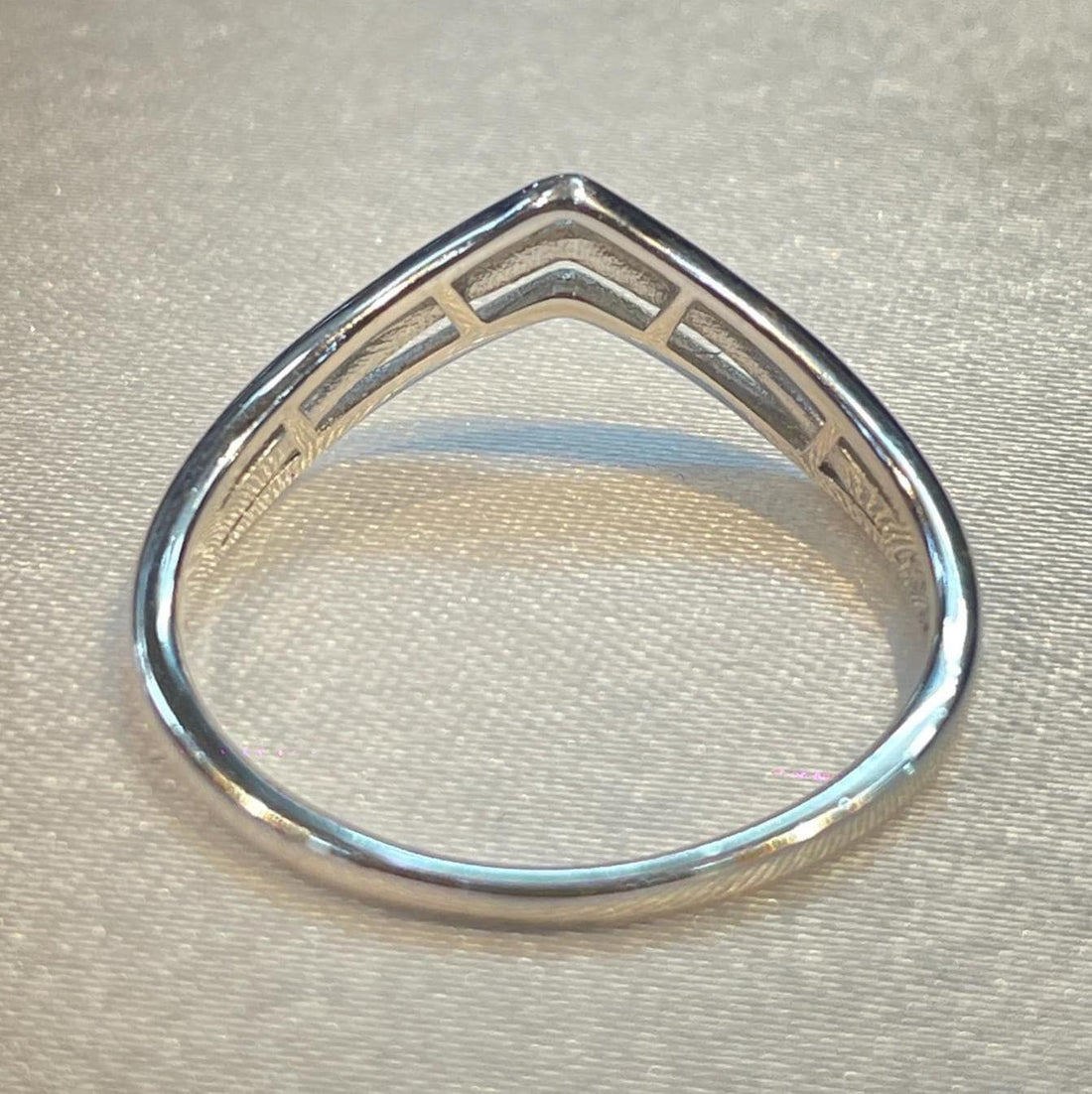 Tri-Chevron Stackable Ring  for Her Suvera Jewelery 925_Silver_Ring Christmas_Gift Cocktail_Ring Diamond_Ring Engagement_Ring Gift_for_Her Handmade_Ring Personalized_Gift Promise_Ring Silver_Ring Statement_Ring Wedding_Band Womens_Ring