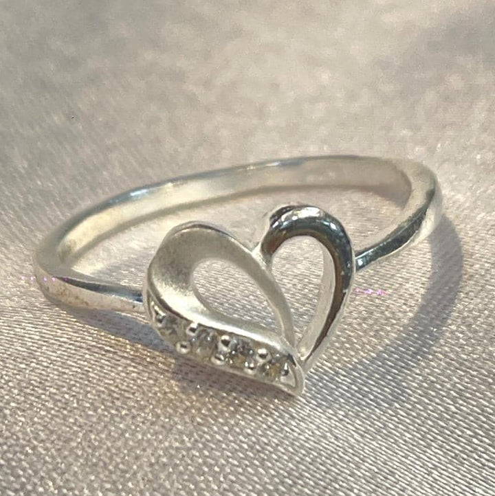 Dainty Open Heart Promise Ring in Sterling Silver for Her Suvera Jewelery 925_Silver_Ring birthday_gift chunky_rings Cocktail_Ring dainty_silver_rings Diamond_Ring engagement_rings Gift_for_Her handmade_jewelry Heart Promise_Ring Silver_Ring