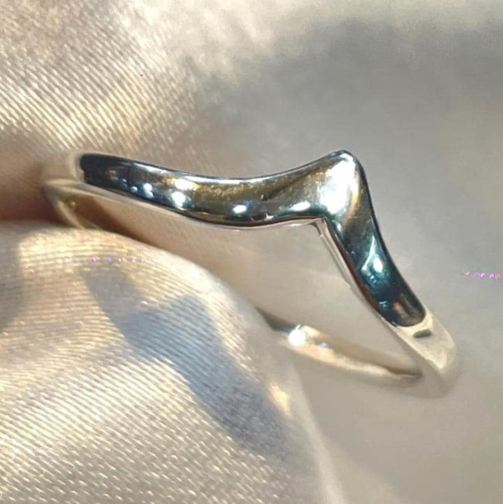 Classic Wishbone Inspired Stackable Ring in Sterling Silver for Her Suvera Jewelery 925_Silver_Ring birthday_gift chunky_rings Cocktail_Ring curved_wedding_band dainty_silver_rings Diamond_Ring engagement_rings eternity_ring Gift_for_Her