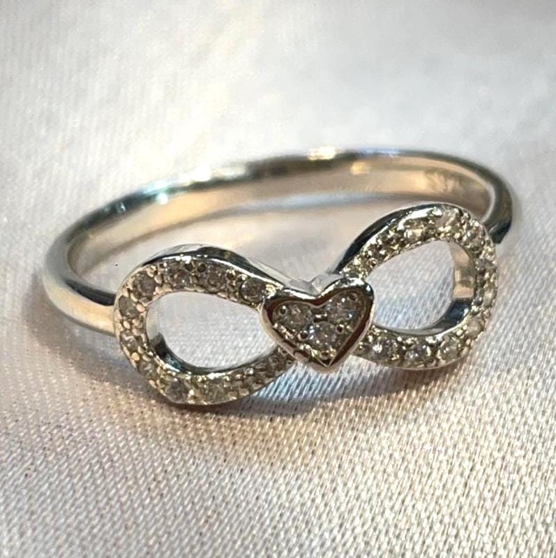 Infinity Heart Ring for Her