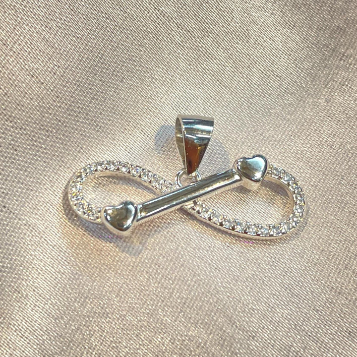 Infinity Heart Pendant with Cz Accents in Sterling Silver Symbol of Love Suvera Jewelery anniversary_gift birthday_gift charm_necklace delicate_necklace diamond_necklace everyday_necklace gift_for_her heart_pendant minimalist_necklace