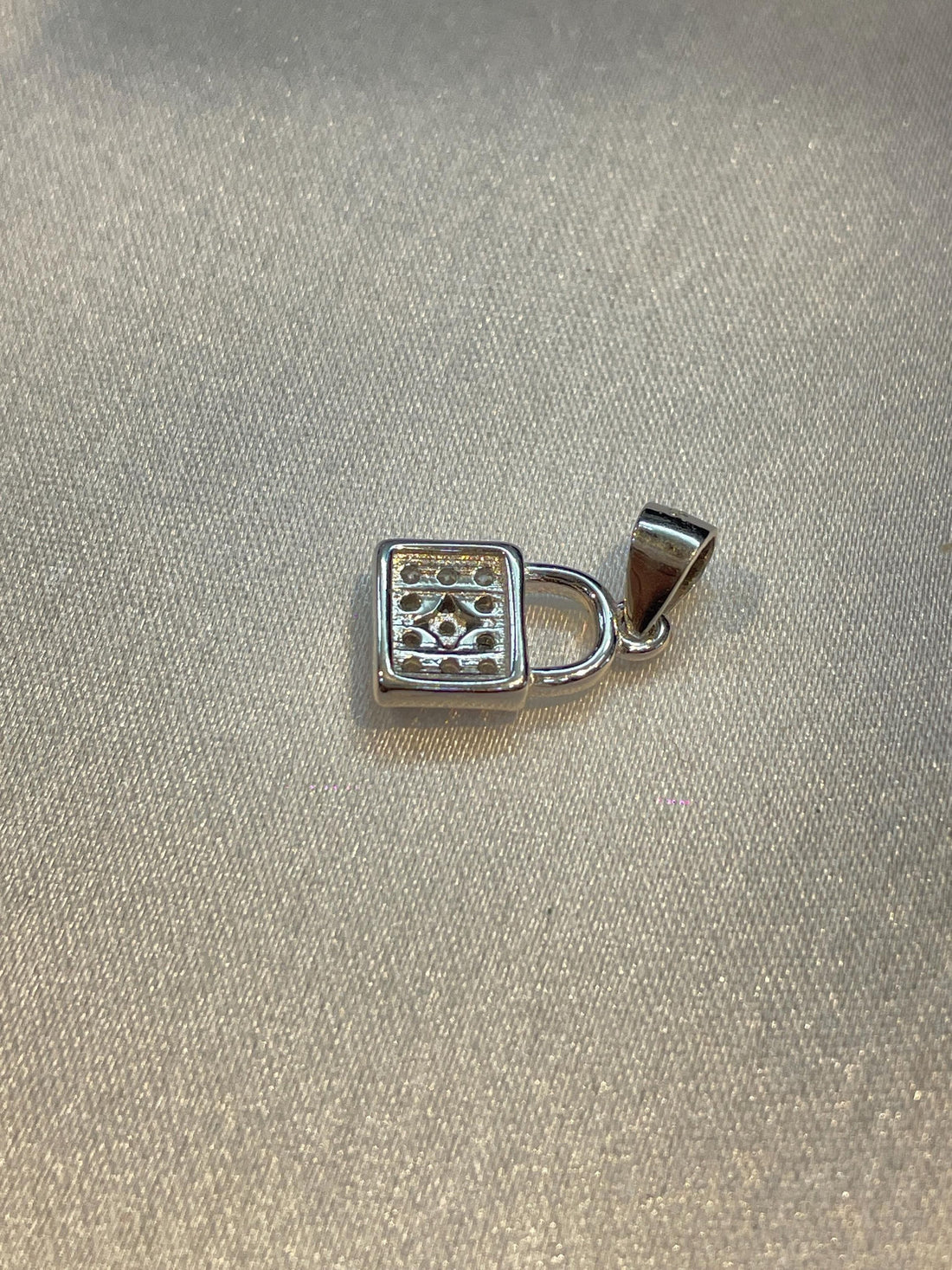 Crystal-Encrusted Sterling Silver Lock Pendant, Symbol of Love & Security Suvera Jewelery birthday_gift birthstone_necklace charm_necklace Christmas_Gift custom_pendant dainty_necklace diamond_necklace everyday_necklace gift_for_her