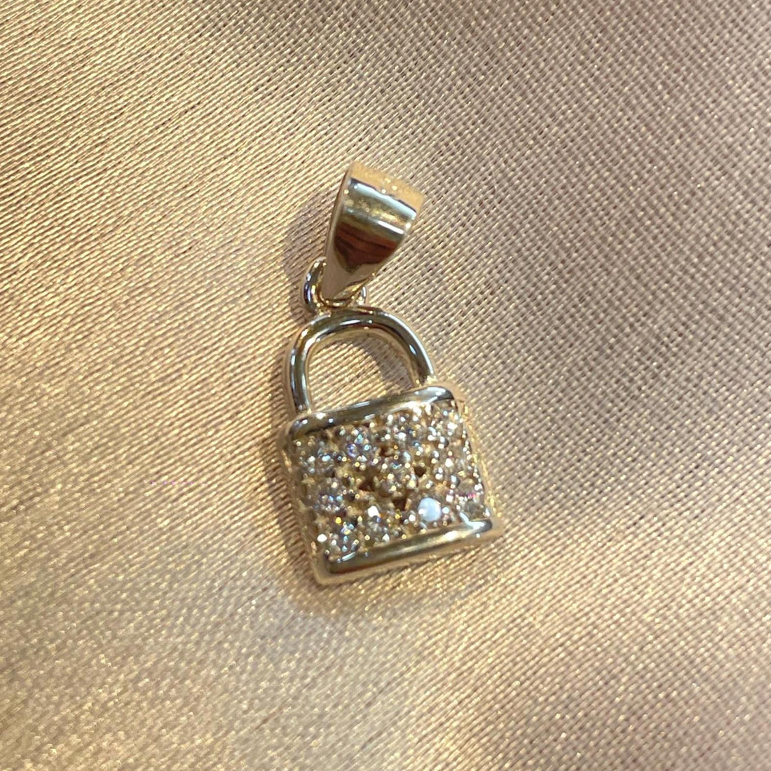 Crystal-Encrusted Sterling Silver Lock Pendant, Symbol of Love & Security Suvera Jewelery birthday_gift birthstone_necklace charm_necklace Christmas_Gift custom_pendant dainty_necklace diamond_necklace everyday_necklace gift_for_her
