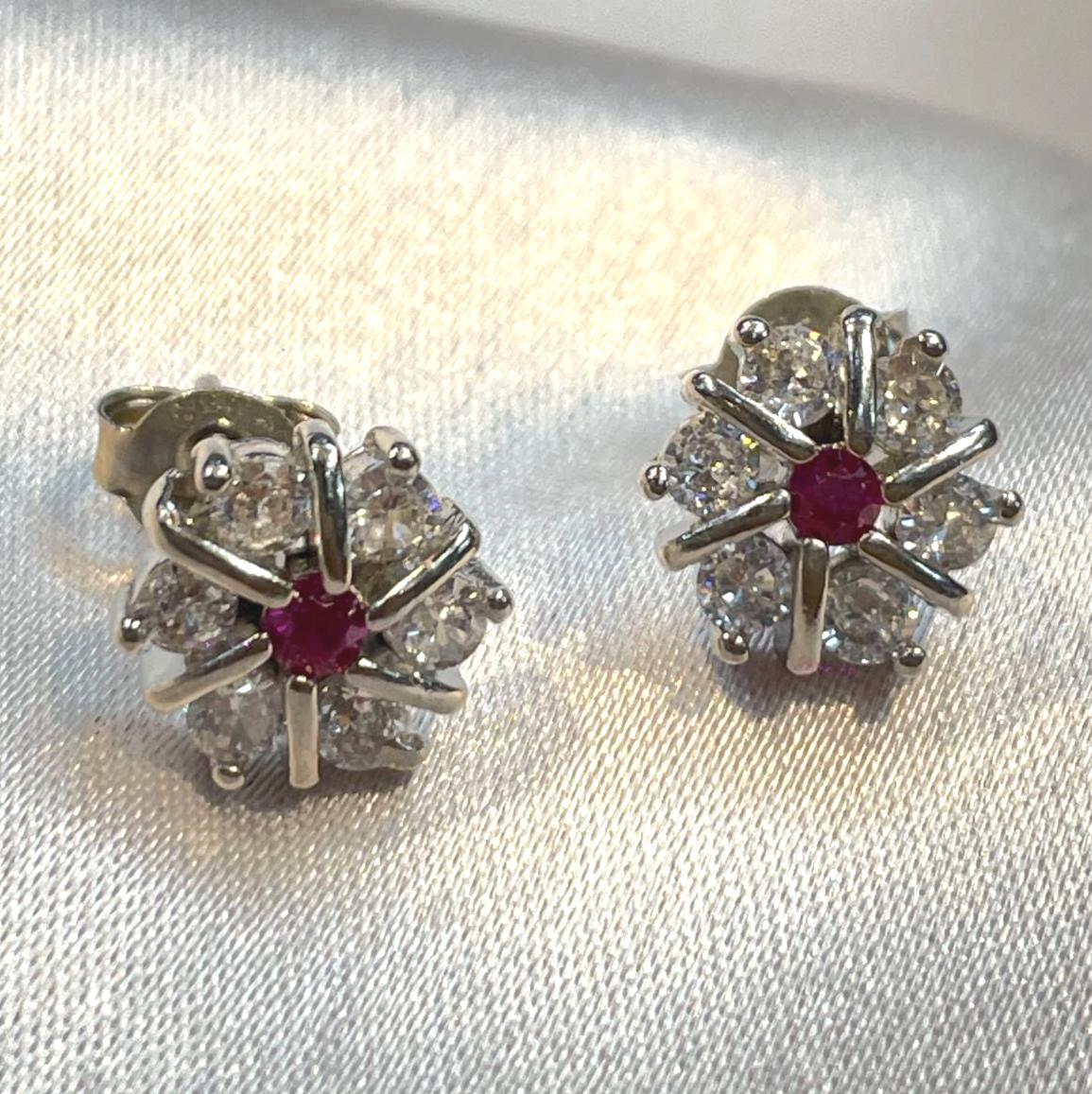 Dainty Floral Studs In Sterling Silver Suvera Jewelery Birthday_Gift Bridal_Earrings Charm_Earrings Dainty_Earrings Diamond_Earrings Earrings_Silver Flower_Earrings Gift_for_Her Handmade_Earrings Silver_Earrings Silver_Stud_Earring