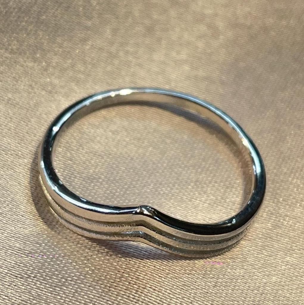 Tri-Chevron Stackable Ring  for Her Suvera Jewelery 925_Silver_Ring Christmas_Gift Cocktail_Ring Diamond_Ring Engagement_Ring Gift_for_Her Handmade_Ring Personalized_Gift Promise_Ring Silver_Ring Statement_Ring Wedding_Band Womens_Ring
