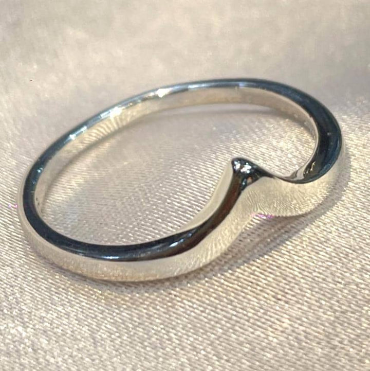 Classic Wishbone Inspired Stackable Ring in Sterling Silver for Her Suvera Jewelery 925_Silver_Ring birthday_gift chunky_rings Cocktail_Ring curved_wedding_band dainty_silver_rings Diamond_Ring engagement_rings eternity_ring Gift_for_Her