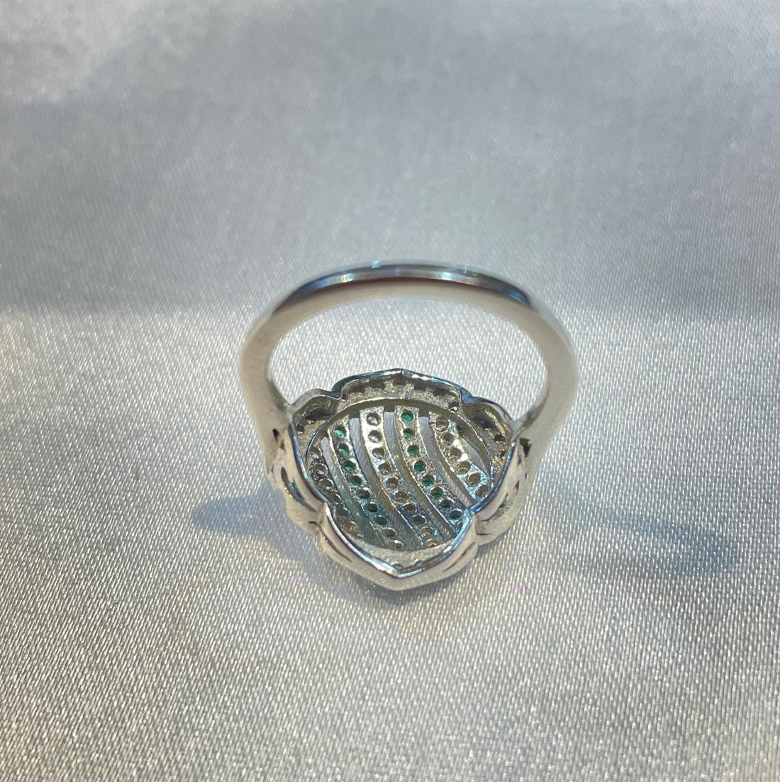 Abstract Emerald Line Pavé Ring in 925 Sterling Silver Suvera Jewelery 925_Silver_Ring Cocktail_Ring Dainty_Silver_Ring Diamond_Ring Engagement_Ring Gift_for_her Handmade_Jewelry Handmade_Ring Minimalist_Jewelry Personalized_Gift Promise_Ring