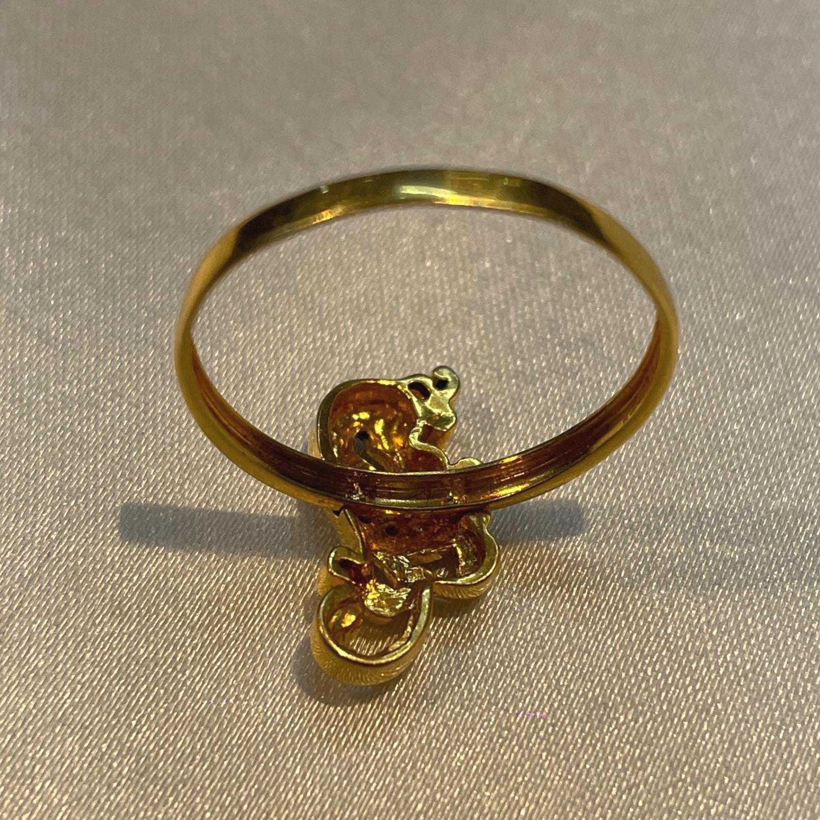 Royal Peacock Motif Diamond Gold Ring Suvera Jewelery 14k_Gold_Ring 18k_Gold_Ring Anniversary_Ring Birthday_Ring Christmas_Gift Chunky_Ring Diamond_Ring Engagement_Gift Gold_Ring Gold_Ring_Women Open_Wedding_Band Vintage_Gold_Ring Women's_Ring