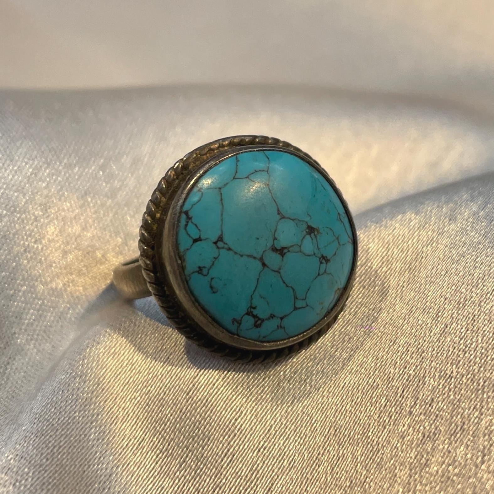 Natural Firoza Antique Cocktail Ring Suvera Jewelery 925_Silver_Ring Birthstone_Ring Dainty_Silver_Ring Diamond_Ring Gift_for_Her Healing_Ring Personalized_Gift Promise_Ring Silver_Ring Solitaire_Ring Stacking_Ring Statement_Ring Turquoise_Ring