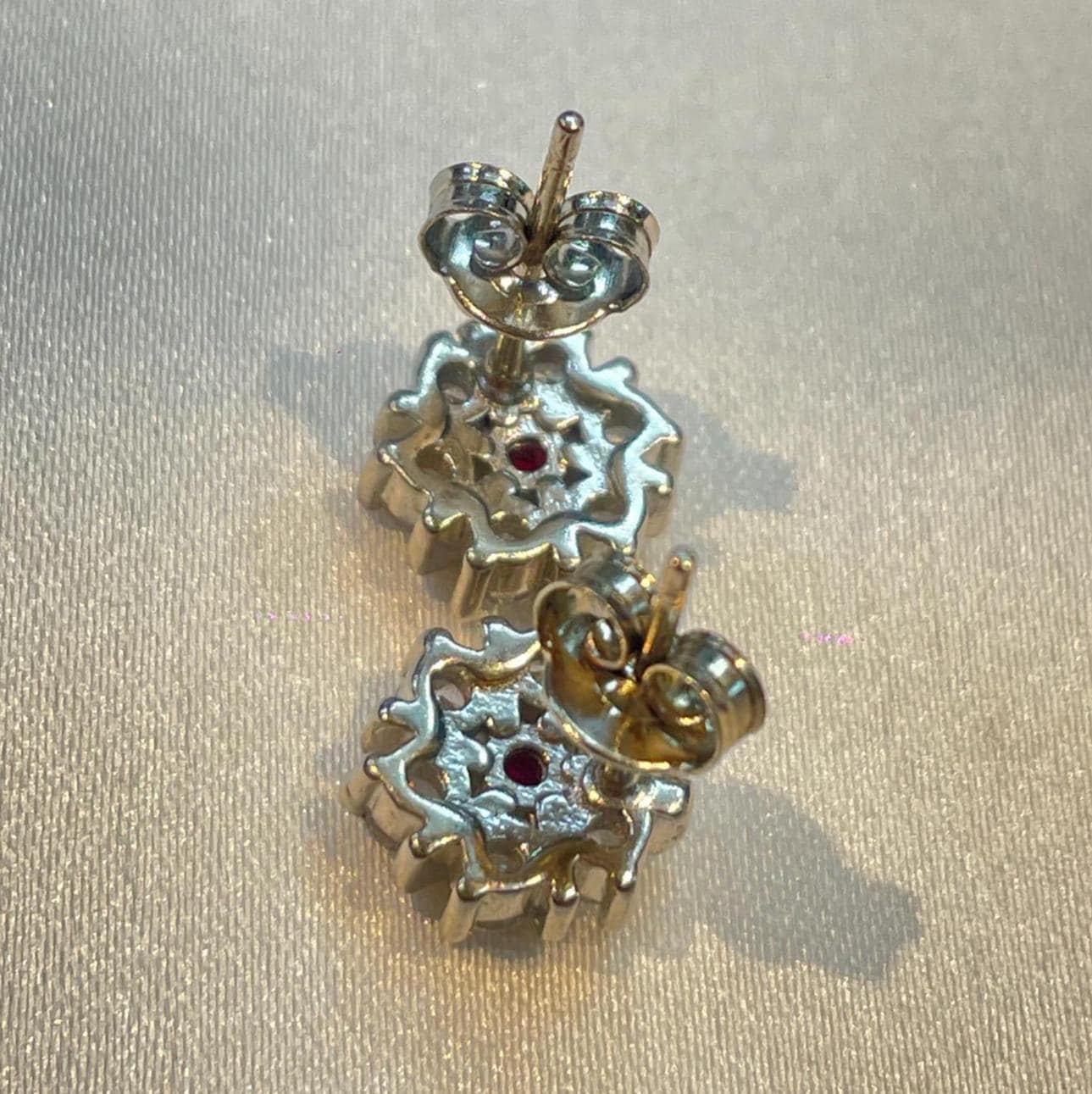 Dainty Floral Studs In Sterling Silver Suvera Jewelery Birthday_Gift Bridal_Earrings Charm_Earrings Dainty_Earrings Diamond_Earrings Earrings_Silver Flower_Earrings Gift_for_Her Handmade_Earrings Silver_Earrings Silver_Stud_Earring