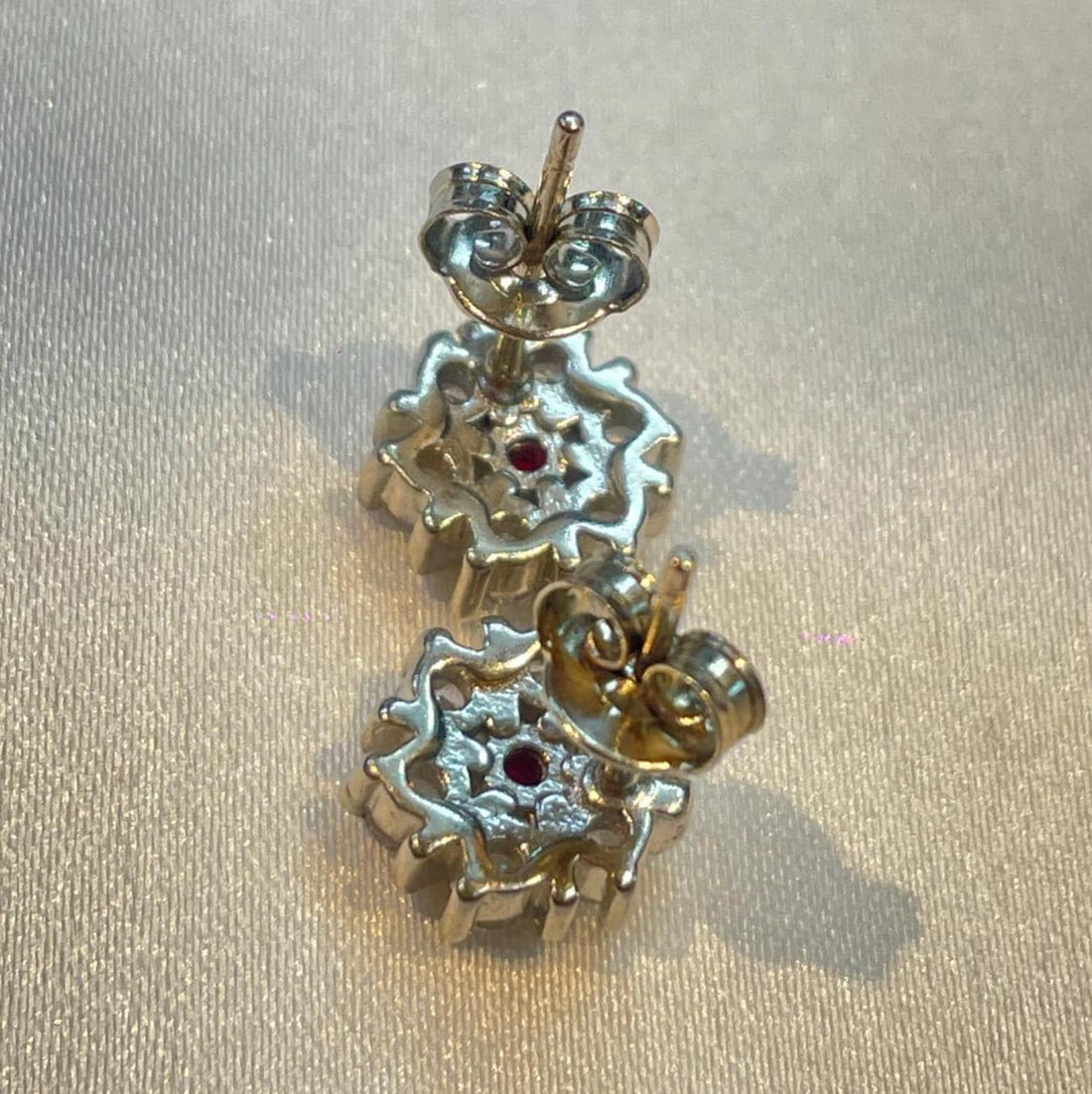 Dainty Floral Studs In Sterling Silver Suvera Jewelery Birthday_Gift Bridal_Earrings Charm_Earrings Dainty_Earrings Diamond_Earrings Earrings_Silver Flower_Earrings Gift_for_Her Handmade_Earrings Silver_Earrings Silver_Stud_Earring