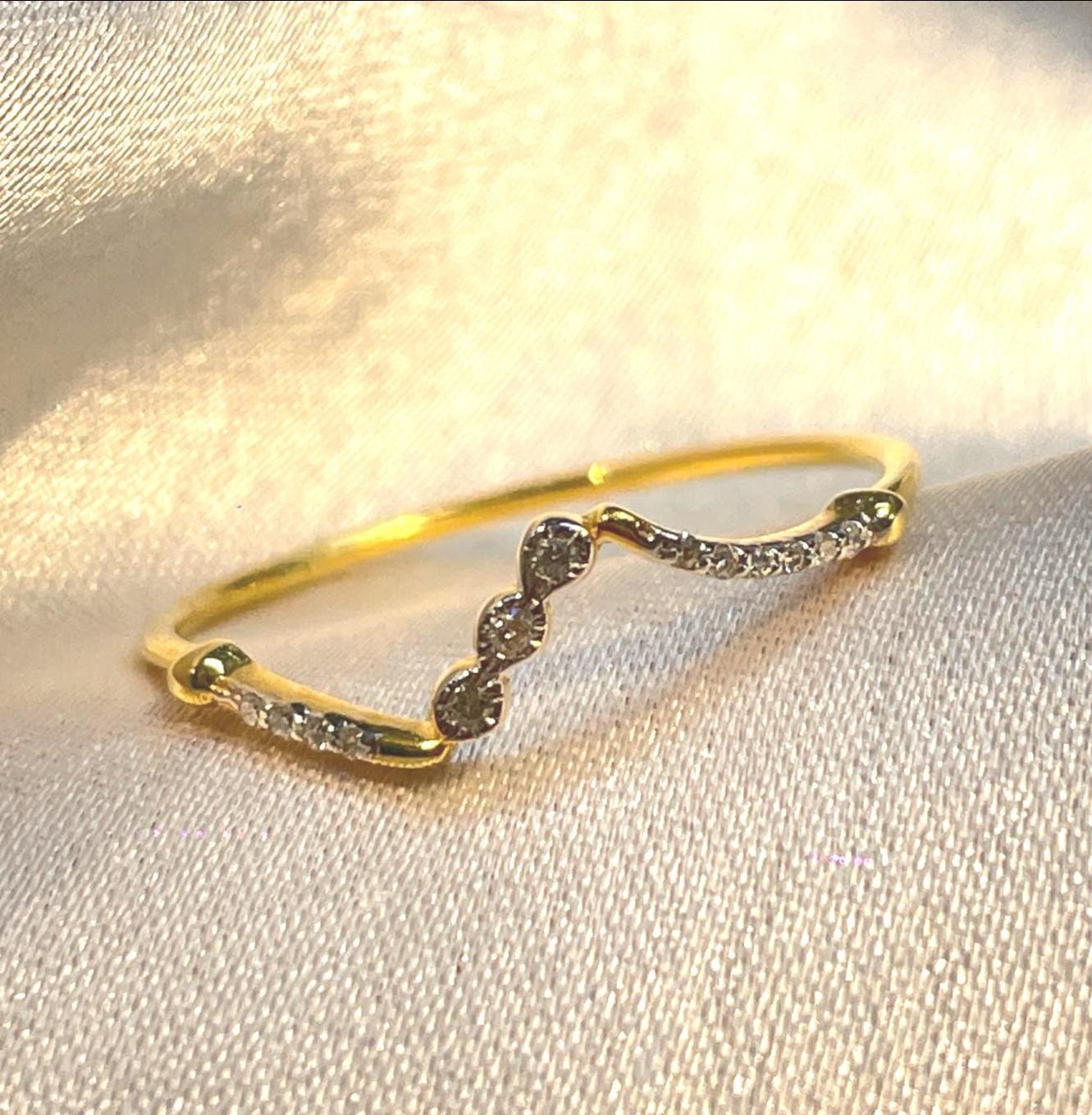 Minimal Dainty Stackable Diamond Ring for Her Suvera Jewelery 14k_Gold_Ring 18k_Gold_Ring Anniversary_gift Cocktail_Ring Dainty_Gold_Ring Diamond_Ring Engagement_Ring Gift_for_Her Gold_Jewelry Gold_Ring Gold_Ring_Women Promise_Ring