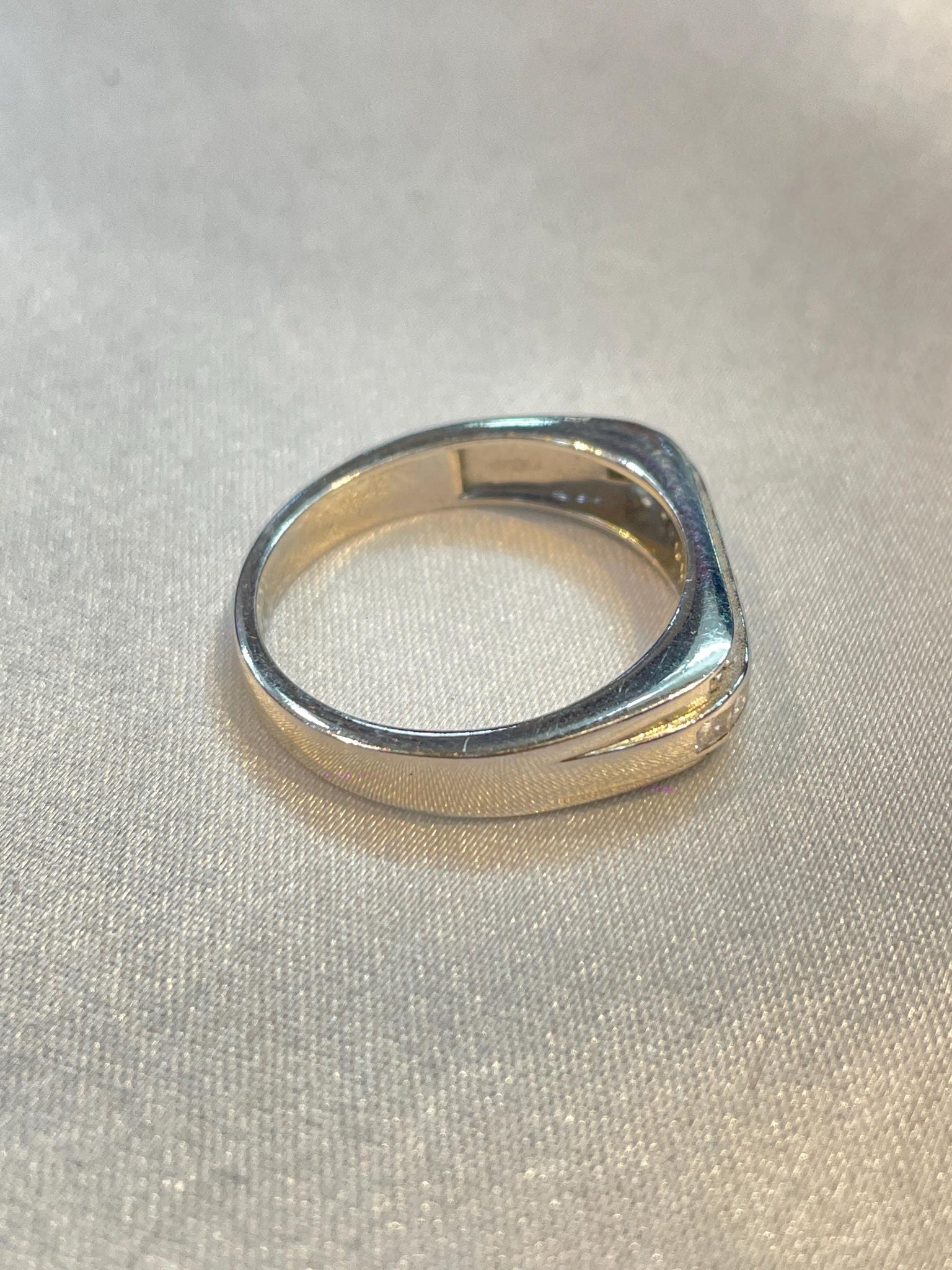 Eternity Prism Band Ring in Sterling Silver Suvera Jewelery 925_Silver_Ring Affordable_Gift Anniversary_Ring Birthday_Gift Channel_Set_Ring Chunky_Silver_Ring Delicate_Ring Fine_Jewelry Gift_for_Women Ring_for_Her Silver_Ring
