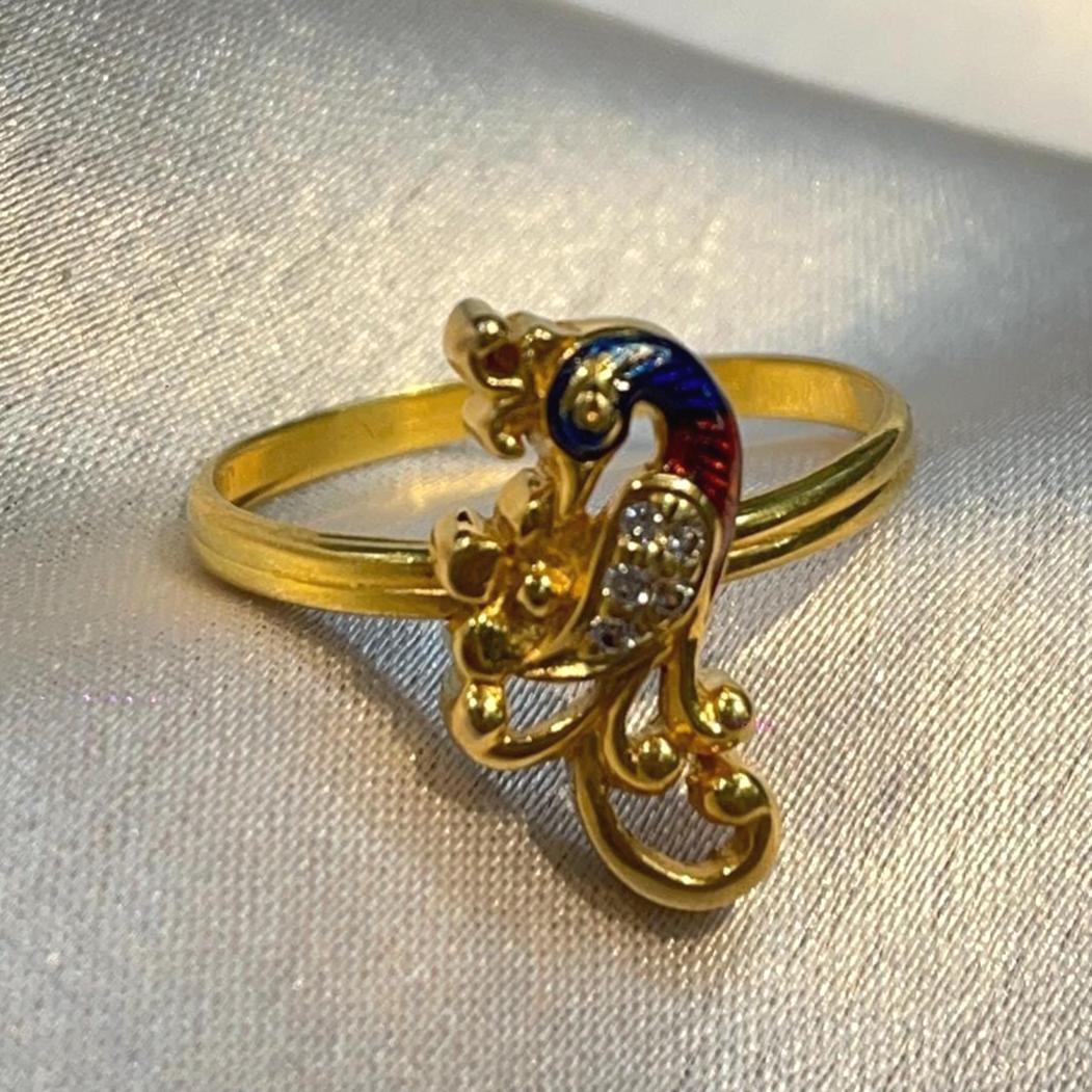Royal Peacock Motif Diamond Gold Ring Suvera Jewelery 14k_Gold_Ring 18k_Gold_Ring Anniversary_Ring Birthday_Ring Christmas_Gift Chunky_Ring Diamond_Ring Engagement_Gift Gold_Ring Gold_Ring_Women Open_Wedding_Band Vintage_Gold_Ring Women's_Ring